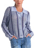 Elan Elan - 8 Sweater V Neck Button Down - Light Blue available at The Good Life Boutique