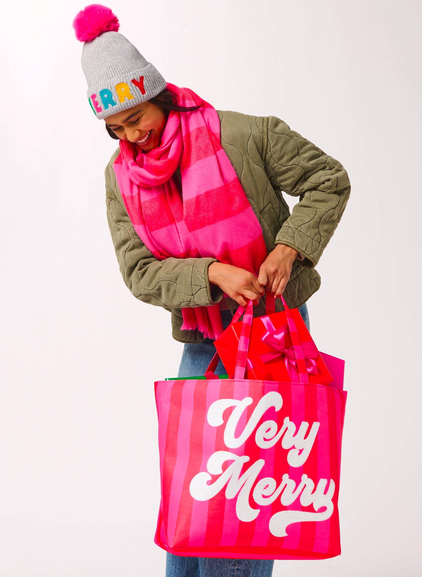 Very Merry Gifting Tote - Red