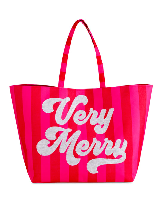 Very Merry Gifting Tote - Red