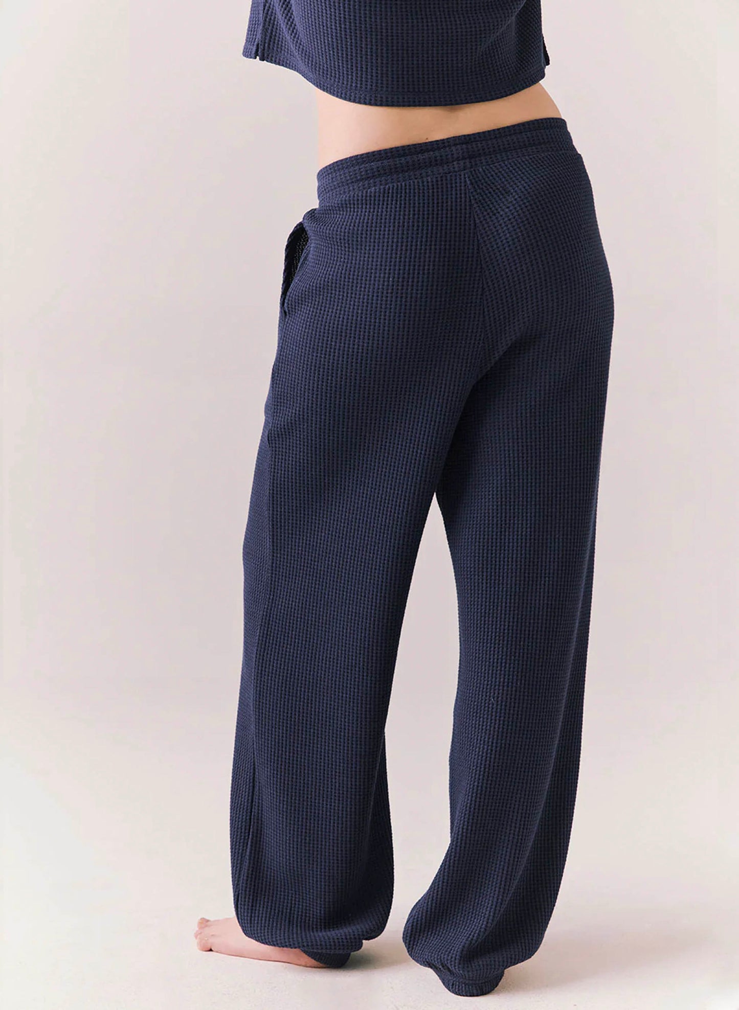 Chaser Chaser Waffle Thermal Billyy Jogger - Midnight Blue available at The Good Life Boutique