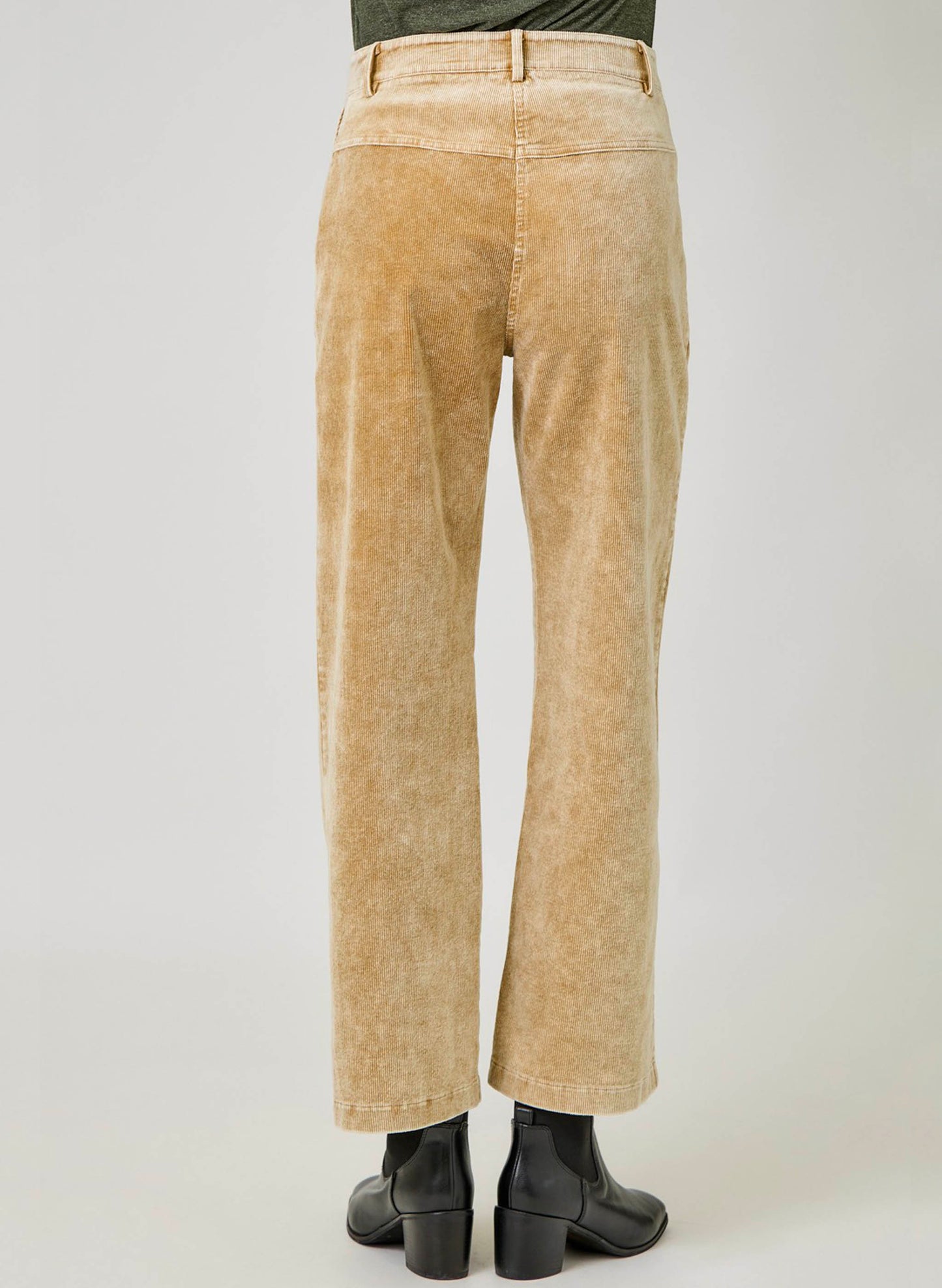 Mystree Washed Corduroy Trousers - Latte available at The Good Life Boutique