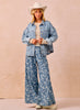 Washed Denim Jacket With Double Pocket Back Pleat
