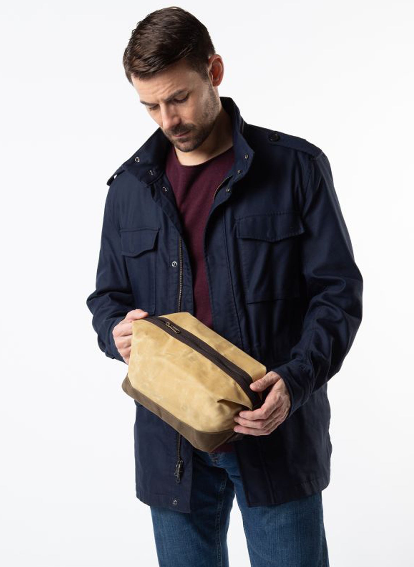 Waxed Dopp Kit - Olive