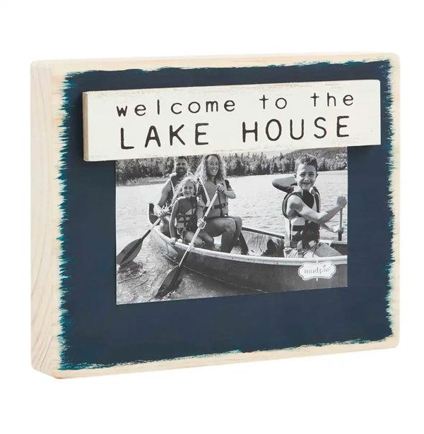 Mud Pie Welcome Block Retreat Frames available at The Good Life Boutique