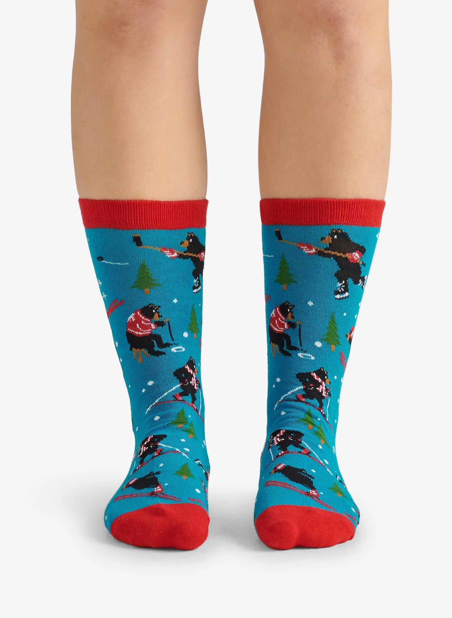 Hatley Little Blue House Inc. Wild Winter Woman's Crew Sock available at The Good Life Boutique