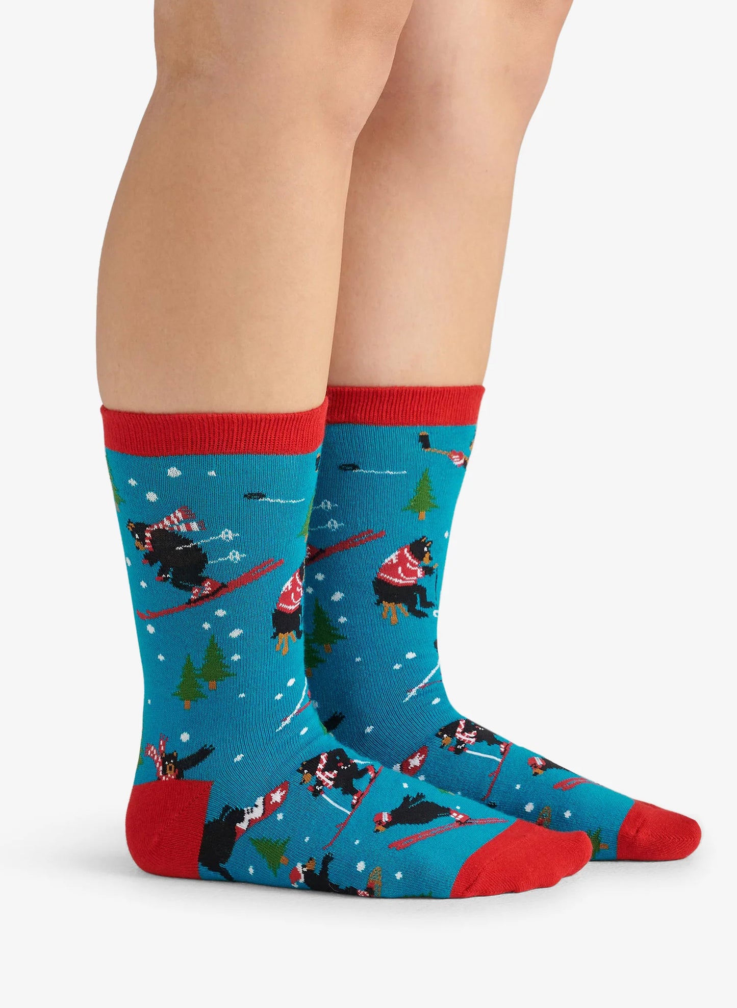 Hatley Little Blue House Inc. Wild Winter Woman's Crew Sock available at The Good Life Boutique
