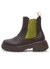 Woden Aya WaterproofAnkle Boot, Chocolate Bambus Green