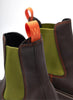 Woden Aya WaterproofAnkle Boot, Chocolate Bambus Green