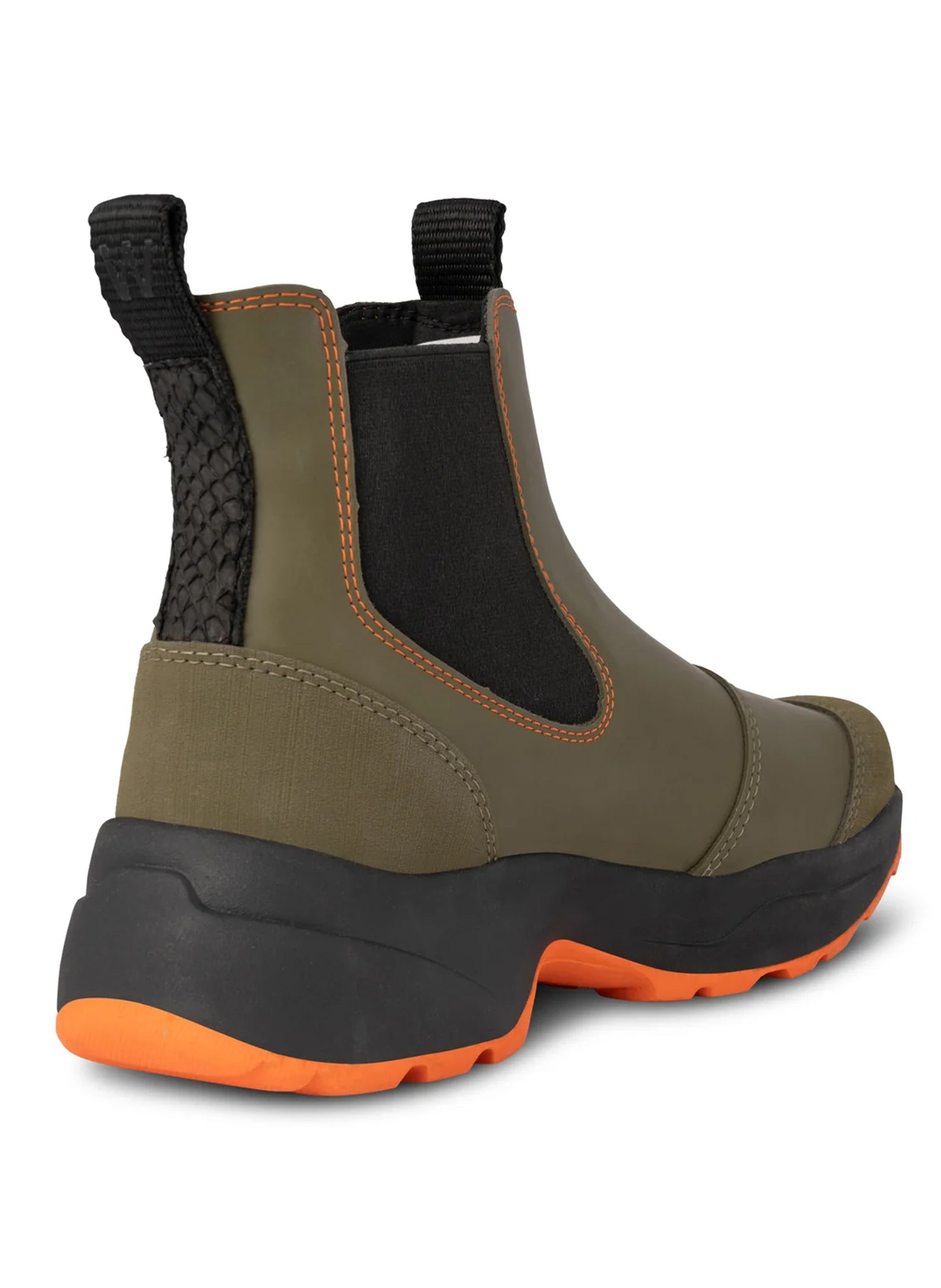 Woden Siri Waterproof Rubber Boots, Dark Olive