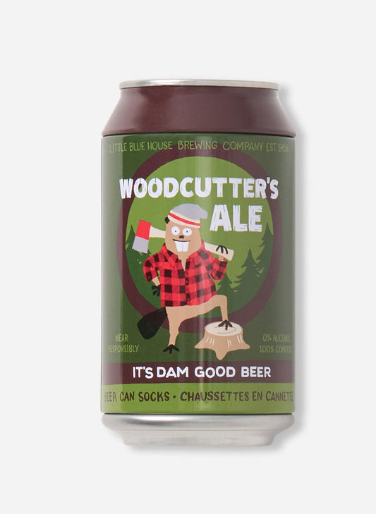 Woodcutters Ale Beer Can Socks