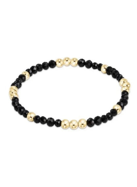 enewton design Enewton - Worthy Pattern 3mm Bead Bracelet - Faceted Onyx available at The Good Life Boutique