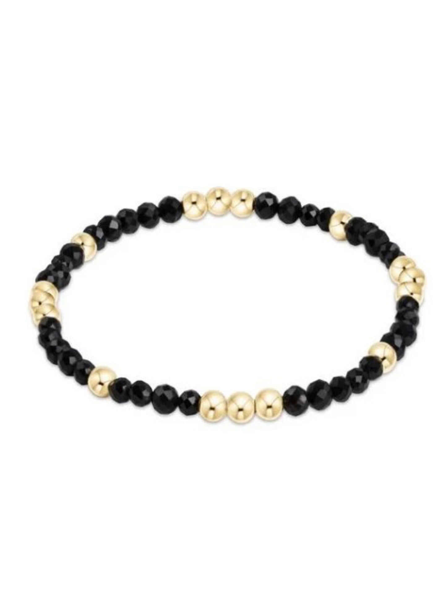 enewton design Worthy Pattern 3mm Bead Bracelet - Faceted Onyx available at The Good Life Boutique