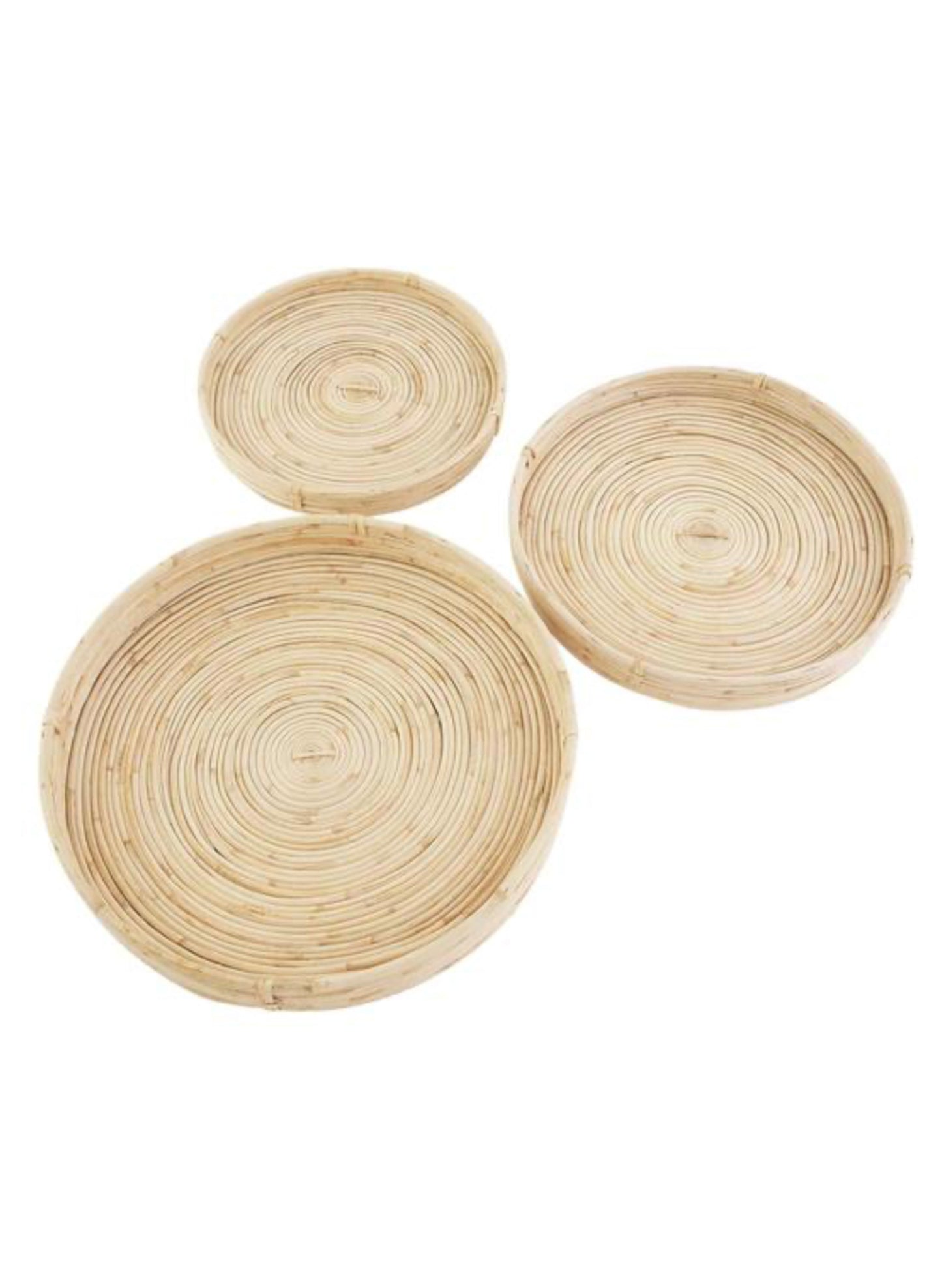 Mud Pie Woven Tray Set available at The Good Life Boutique