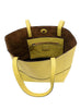 Joy Accessories Yellow Faith Raw Edge Tote available at The Good Life Boutique