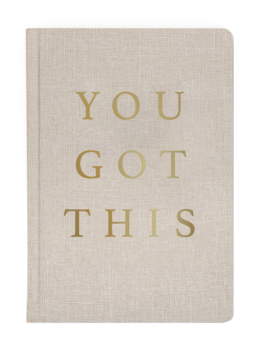 Sweet Water Decor You Got This - Tan and Gold Foil Fabri Journal available at The Good Life Boutique