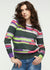 Zaket & Plover Zaket & Plover - Jacquard Stripe Sweater - Loden available at The Good Life Boutique