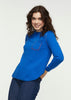 Zaket & Plover Zaket & Plover - Whip Stitched Sweater - Blue available at The Good Life Boutique