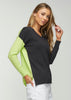 Zaket & Plover Zaket & Plover - Two Tone Sweater - Charcoal available at The Good Life Boutique