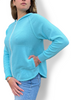 Zaket & Plover Zaket & Plover - Chunky Cotton Hoodie - Celeste available at The Good Life Boutique