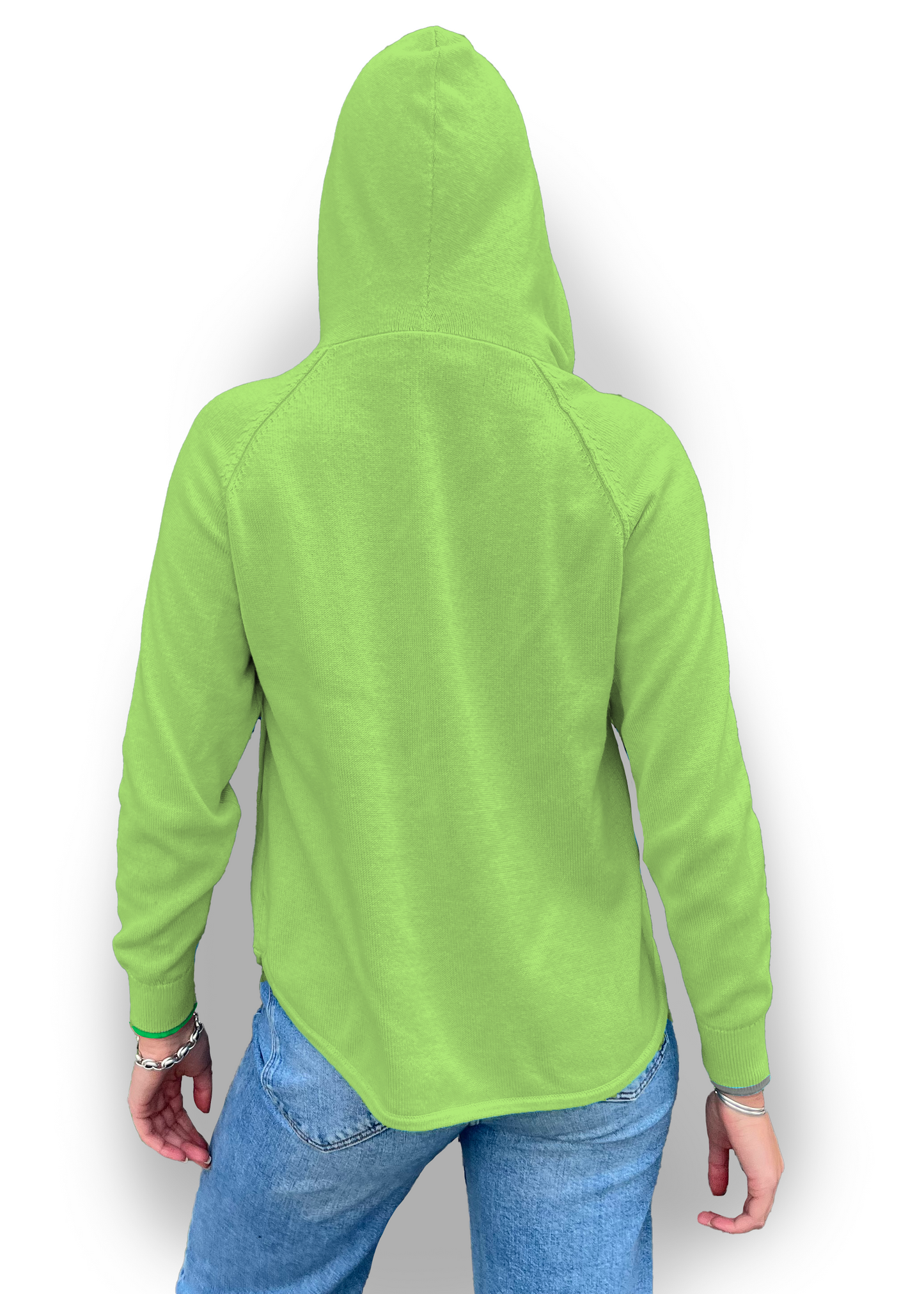 Zaket & Plover Zaket & Plover - Chunky Cotton Hoodie - Celery available at The Good Life Boutique