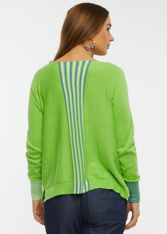 Zaket & Plover Zaket & Plover - Spot Sweater - Lime available at The Good Life Boutique