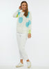 Zaket & Plover Zaket & Plover - Spot Sweater - White available at The Good Life Boutique