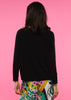 Zaket & Plover Zaket & Plover - Raglan Stitch Sweater - Black available at The Good Life Boutique