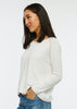 Zaket & Plover Zaket & Plover - Raglan Stitch Sweater - White available at The Good Life Boutique