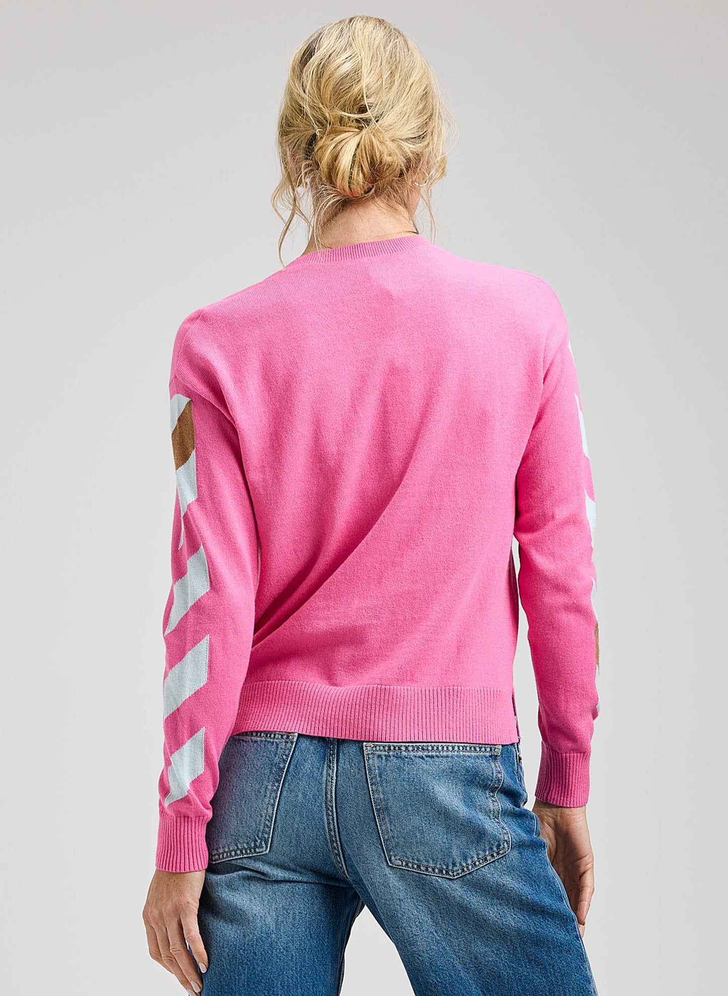 Zaket & Plover Zaket & Plover - Arm Band Sweater - Bubblegum available at The Good Life Boutique