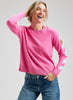 Zaket & Plover Zaket & Plover - Arm Band Sweater - Bubblegum available at The Good Life Boutique