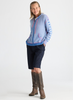 Zaket & Plover Zaket & Plover - Birdseye Hoodie - Chambray available at The Good Life Boutique