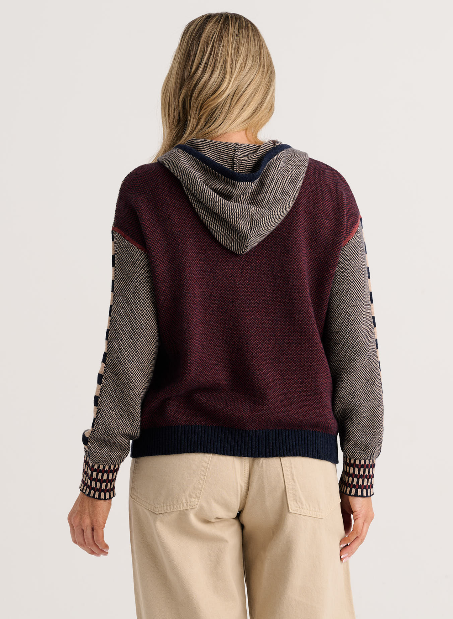 Zaket & Plover Zaket & Plover - Birdseye Hoodie - Dark Denim available at The Good Life Boutique
