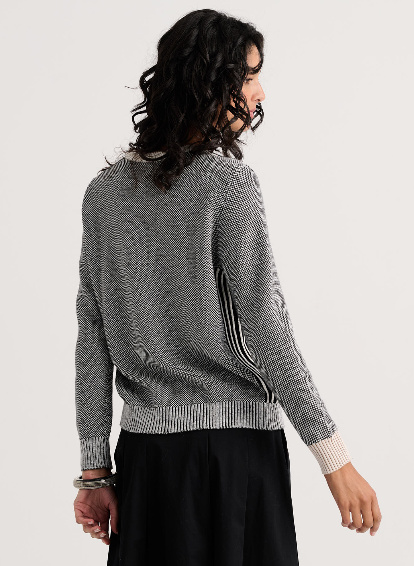 Zaket & Plover - Birdseye Sweater - Snow