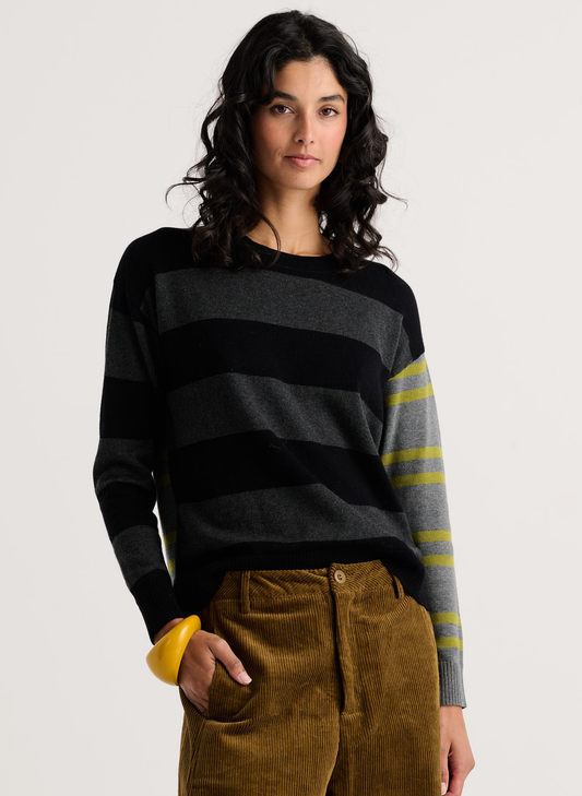 Zaket & Plover - Bold Stripe Sweater - Black