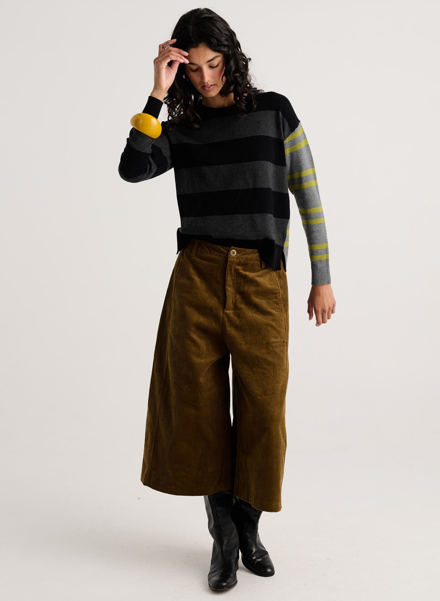 Zaket & Plover - Bold Stripe Sweater - Black