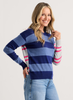 Zaket & Plover - Bold Stripe Sweater - Ocean