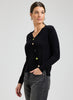 Zaket & Plover Zaket & Plover - Button Angle Sweater - Black available at The Good Life Boutique