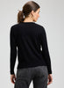 Zaket & Plover Zaket & Plover - Button Angle Sweater - Black available at The Good Life Boutique
