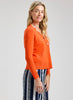 Zaket & Plover Zaket & Plover - Button Angle Sweater - Flame available at The Good Life Boutique