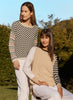 Zaket & Plover Zaket & Plover - Checkered Sweater - Vanilla available at The Good Life Boutique