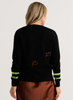 Zaket & Plover Zaket & Plover - Cheeky Cat Sweater - Black available at The Good Life Boutique