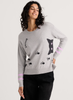 Zaket & Plover Zaket & Plover - Cheeky Cat Sweater - Marl available at The Good Life Boutique