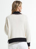 Zaket & Plover Zaket & Plover - Collared Cardi - Vanilla available at The Good Life Boutique