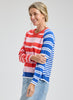Zaket & Plover Zaket & Plover - Crazy Stripe - Raspberry available at The Good Life Boutique