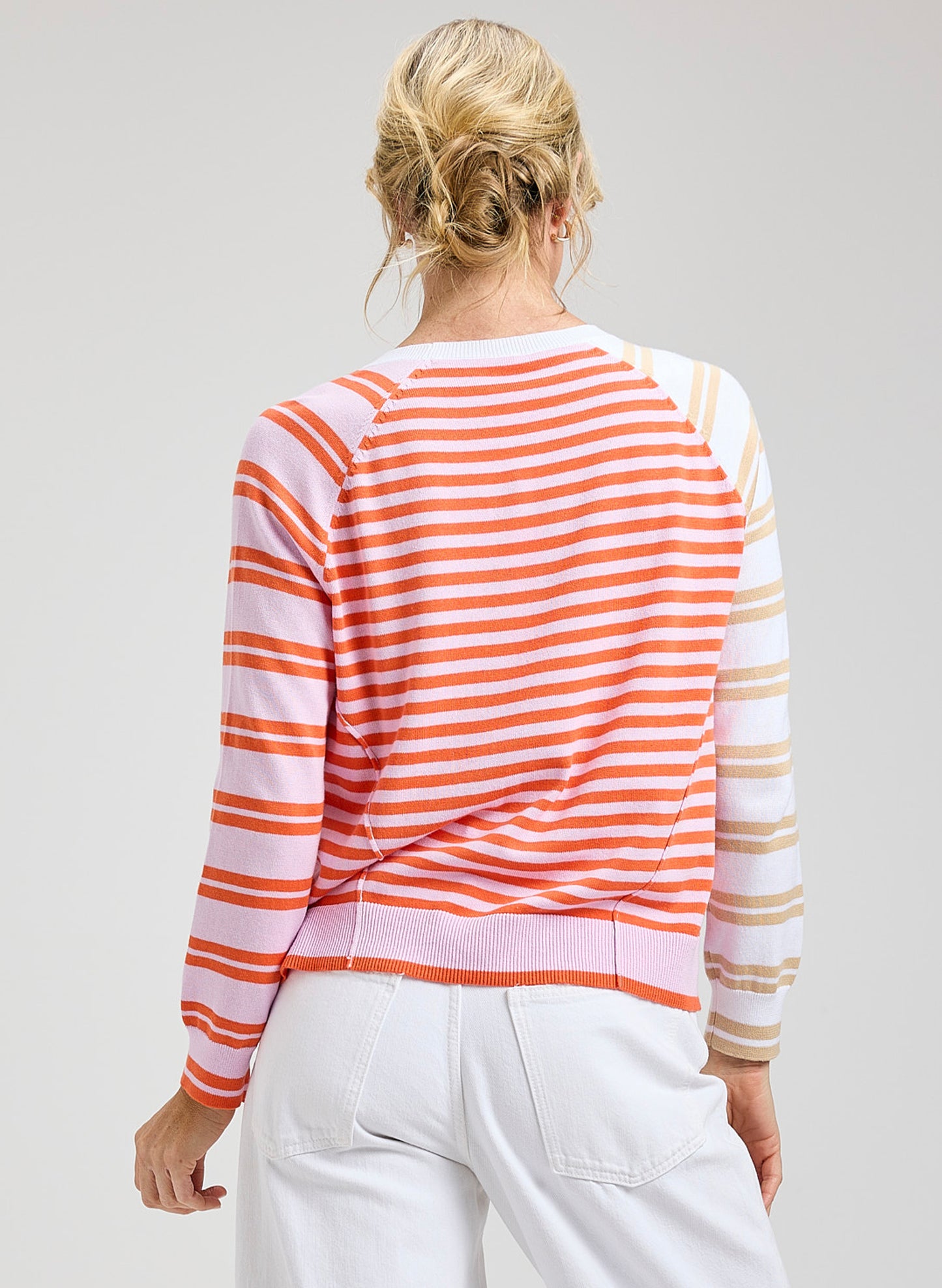 Zaket & Plover Zaket & Plover - Crazy Stripe - White available at The Good Life Boutique