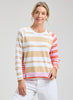 Zaket & Plover Zaket & Plover - Crazy Stripe - White available at The Good Life Boutique
