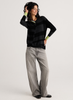 Zaket & Plover Zaket & Plover - Crazy Stripe Sweater - Black available at The Good Life Boutique