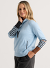 Zaket & Plover Zaket & Plover - Drawcord Sweater - Artic available at The Good Life Boutique