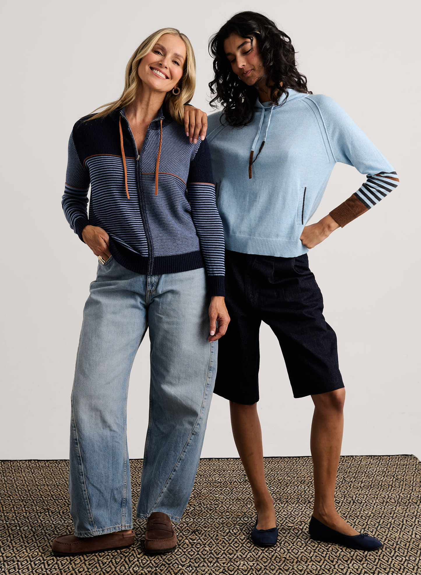 Zaket & Plover Zaket & Plover - Drawcord Sweater - Artic available at The Good Life Boutique