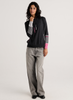 Zaket & Plover Zaket & Plover - Drawcord Sweater - Charcoal available at The Good Life Boutique